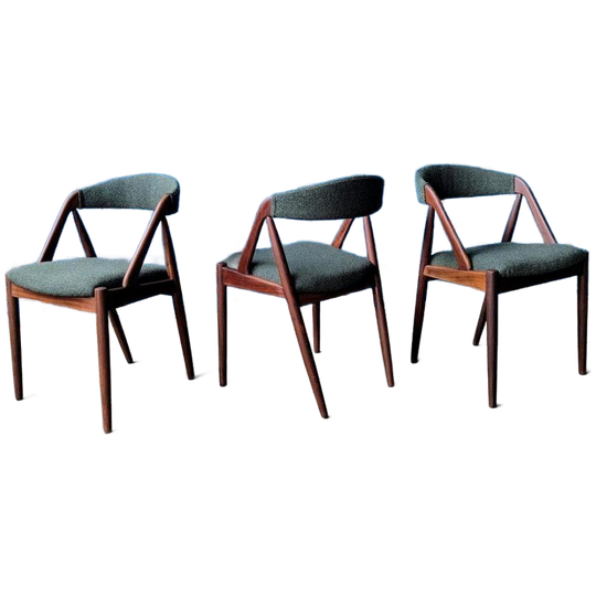 Kai Kristiansen Stoelen, Set Van 3, Gerestaureerd 1