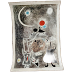 Joan Miró (1893-1983) – Woman And Birds In Front Of The Sun thumbnail 1