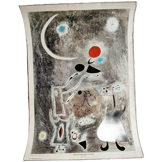 Joan Miró (1893-1983) – Woman And Birds In Front Of The Sun 1