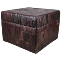 Vintage Patchwork Ottoman/kist 1970s