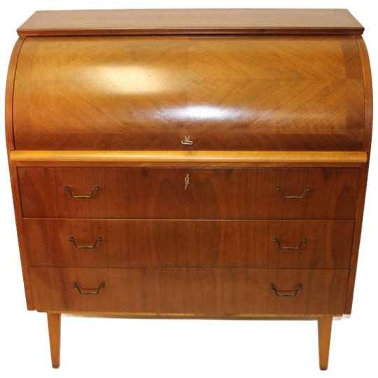 Stijlvolle Vintage Secretaire – Compact En Praktisch 1