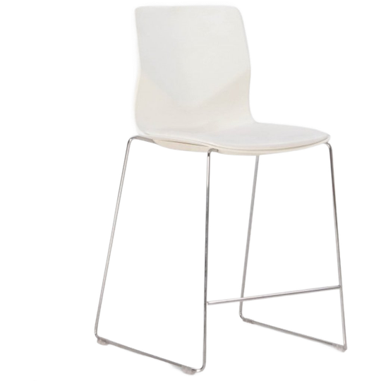Design Barstoel Four Design Four Sure (designed By Strand+hvass), Wit, Trapezium Onderstel 1