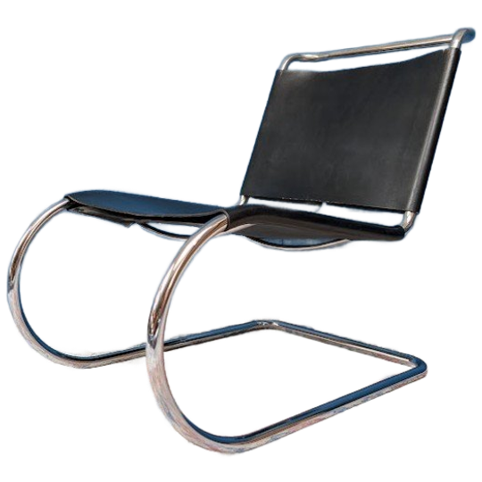 Vintage Mr30 Fauteuil, Mies Van Der Rohe Voor <<<brand>>>, Bauhaus Stijl 1