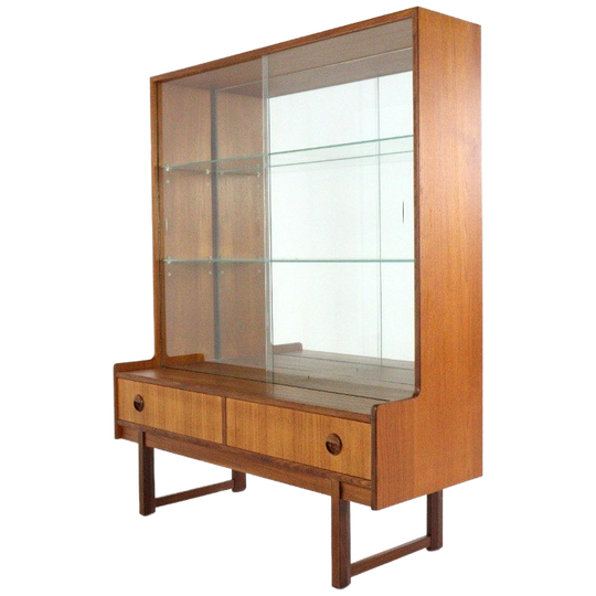 Turnridge London Display Boekenkast Met Spiegel 'erby' Vintage 1