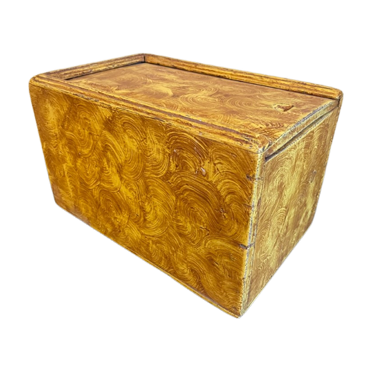 Oud Hollands Kistje Met Schuifdeksel Tekenkist Gehout 1