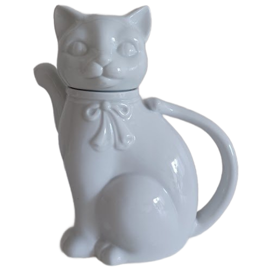 Purrrfect Kannetje/theepotje, Porselein. Kattenfiguur Takahashi. 1
