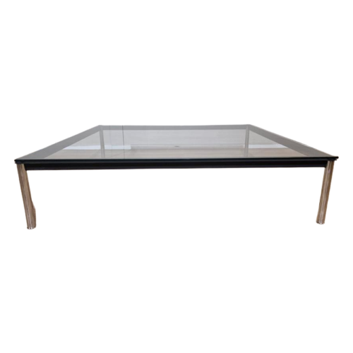 Cassina Lc10-P - Salontafel - Zwart Frame - Glas - Design