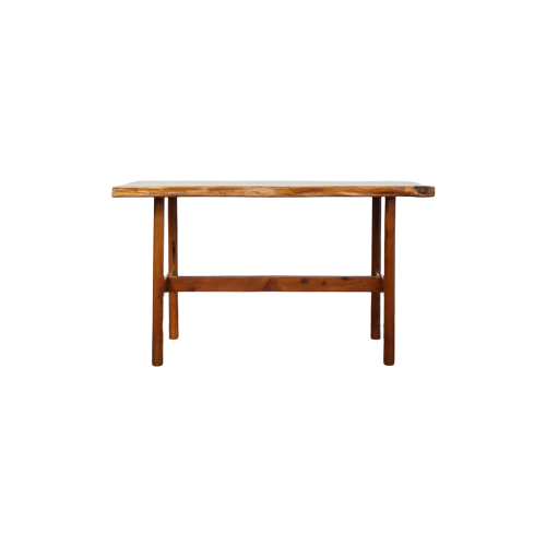Yew Wood Table/ Desk By Reynolds Of Ludlow