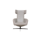 Zgan! Leren Leolux Elixir Verstelbare Design Draaifauteuil! thumbnail 1