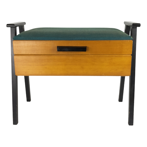 Naaikastje - Sewing Cabinet -Opberg Systeem - Hout - Stof - 1950'S