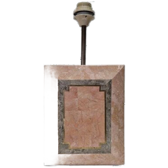 Vintage Roze Marmeren Lamp 1