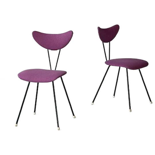 Kembo 103 Eettafelstoelen 2x Gispen Vintage Paars Prijs P/s 1