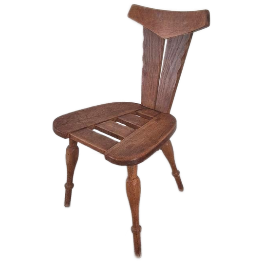Belgische Vintage Brutalist Stoel Design 1