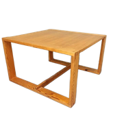 Vintage Design Grenen Salontafel, Vierkant