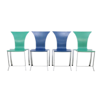 4x Postmoderne Eetkamerstoel Kff, 1990s