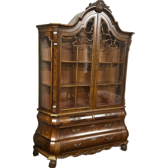 Prachtige Vintage Barok Kabinet In Wortelnootfineer 1