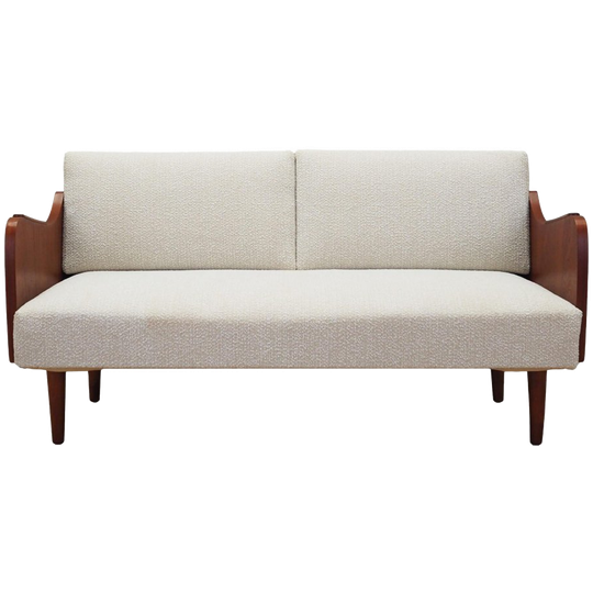 Beige bank, Danish Design, jaren 70, productie: Denemarken 1