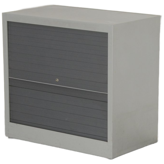 Kinnarps Roldeurkast, Aluminium, 75 X 80 Cm, Incl. 1 Legbord, 1