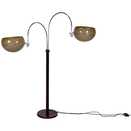 Vintage Double Arc Mushroom Vloerlamp Gepo Amsterdam 1