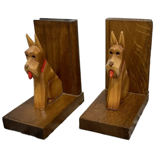 Vintage Boekensteunen Hondjes 1