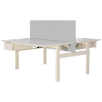 Vepa Benchwerkplek, (2X) 160 X 80 Cm, Wit Blad, Hoogte Instelbaar D.M.V. Handslinger