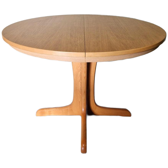 Vintage Ronde Uittrekbare Eettafel Vintage Tafel Deense 1