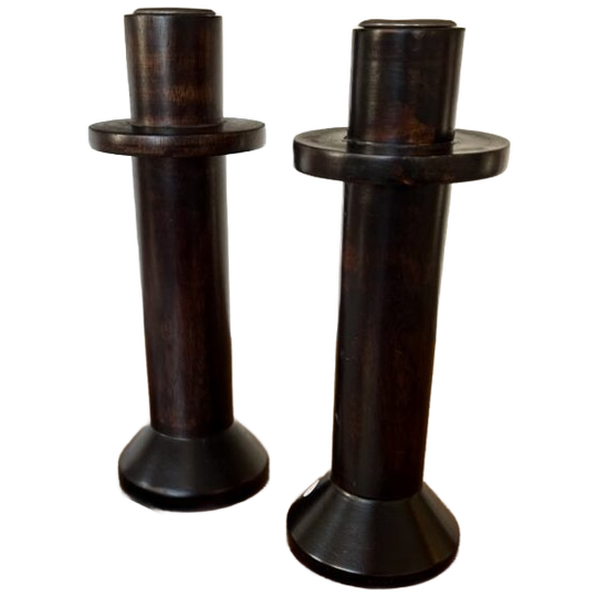 Wooden Candlesticks 1