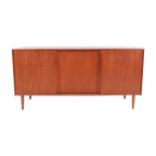 Vintage Deens Teak Houten Dressoir | Wandkast thumbnail 1