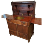 Pracht Antiek Cuba Mahonie Buffet, Wasbuffet, Wasmeubel. thumbnail 1
