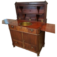 Pracht Antiek Cuba Mahonie Buffet, Wasbuffet, Wasmeubel.