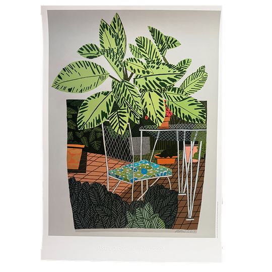 Jonas Wood, Landscape Pot With Flower Chair, 2016, Copyright Jonas Wood, Printed In Norway 1