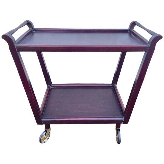 Vintage Trolley, Theewagen, Op Wielen, 65 Cm Hoog 1
