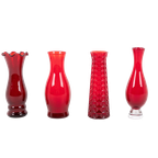 Set Of 4 Art Glass Vases By Monica Bratt For Reijmyre, Sweden 1950’s thumbnail 1