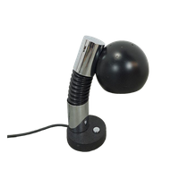 Design Lamp Hillenbrand Met Chroom En Zwarte Kap
