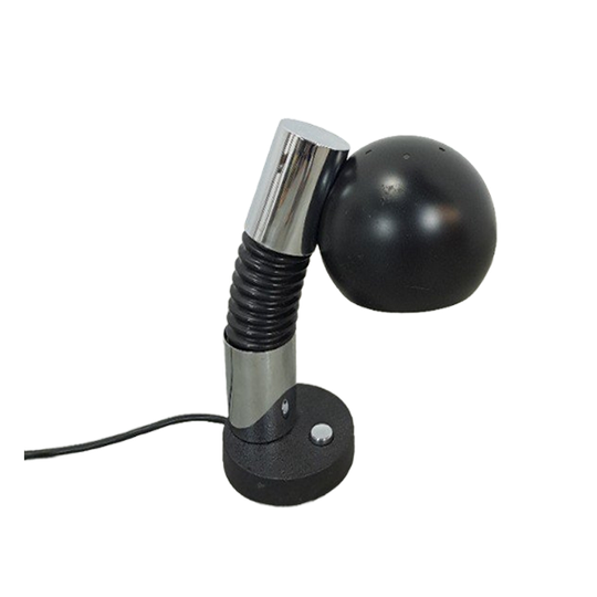 Design Lamp Hillenbrand Met Chroom En Zwarte Kap 1