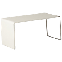 Officenow Bijzettafel, Wit Blad, 100 X 45 Cm, Vaste Hoogte Onderstel