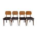 50'S Set Van 4 Vintage Stoelen Fifties Jaren 50 thumbnail 1