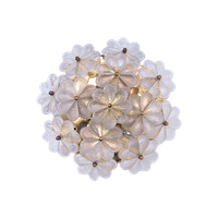 Ernst Palme Kristallen Bloemenlamp, 1970S