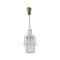 Italiaanse Glazen Hanglamp – Jaren 50 -nc47