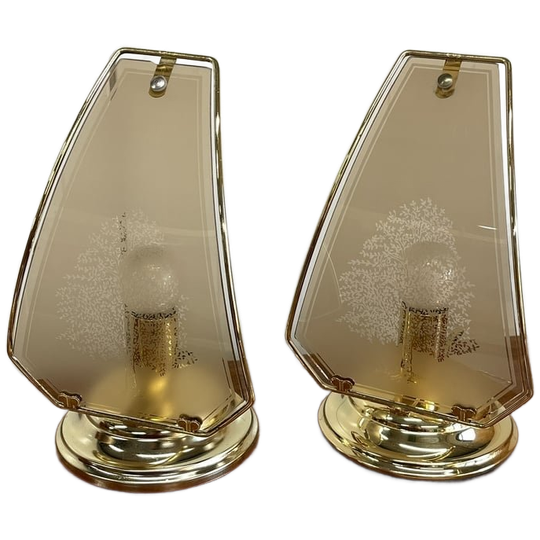 Set Hollywood Regency Tafellampjes Vintage 1