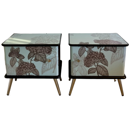Vintage Nachtkastjes Fornasetti Hortensia 1
