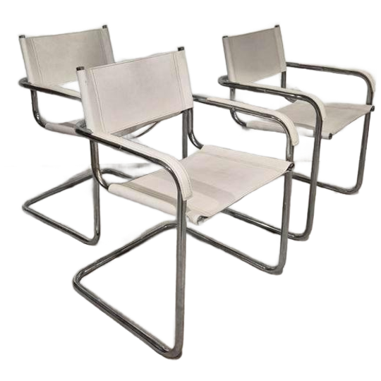3 Mart Stam Breuer Stijl Bauhaus Slede Stoelen 1