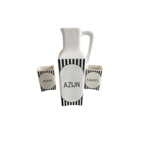 Art Deco Azijnkan Set