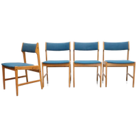 Set Van 4 Vintage Eetkamerstoelen Denemarken