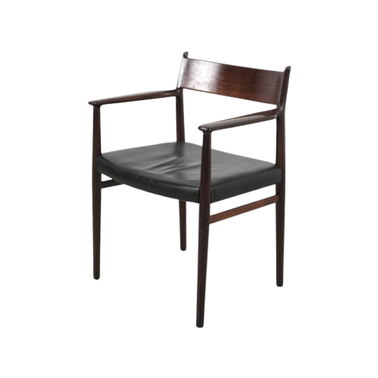 Deense Vintage Lederen Stoel 67770 1