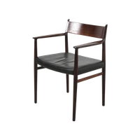 Deense Vintage Lederen Stoel 67770