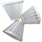 3 X Organza Lampenkappen Wit (ietsje Gebroken Wit ) thumbnail 1