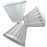 3 X Organza Lampenkappen Wit (ietsje Gebroken Wit )
