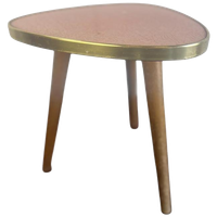 Vintage Roze Formica Mini Tafeltje / Plantentafeltje
