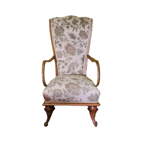 Armfauteuil Met Bloemknoppen Als Poten Circa 1960